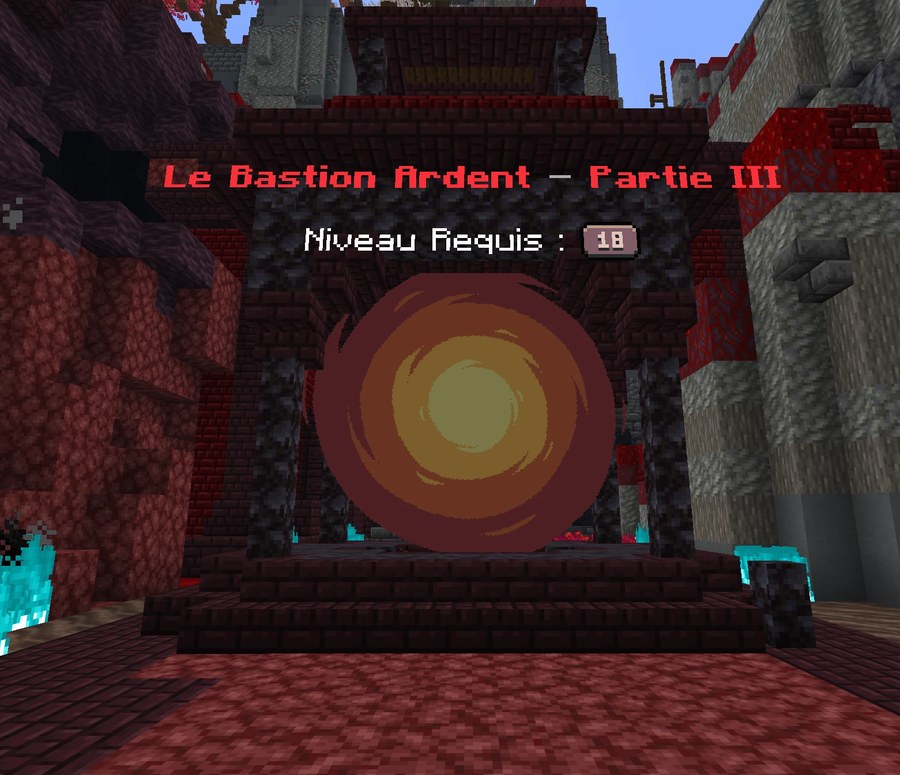 L'entrée du donjon volcanique : Le Bastion Ardent, partie III