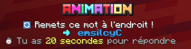 Un jeu du chat : remets ce mot à l'endroit