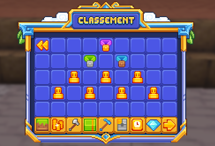 Le menu /classement