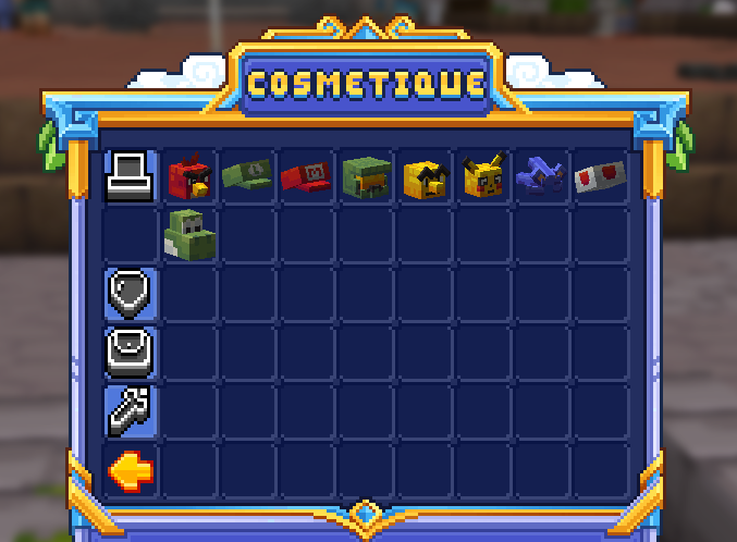 Le menu /cosmetics, page 2