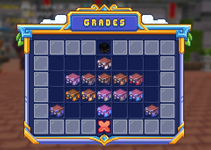 Le menu /grades
