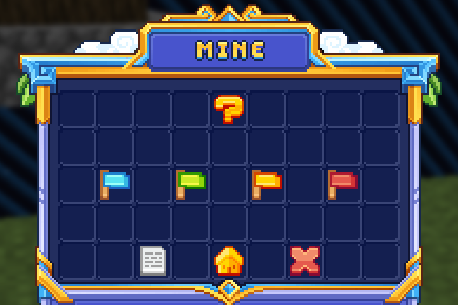Le menu /mine : les 4 étages de la mine