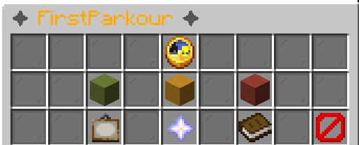 Le menu /parkour