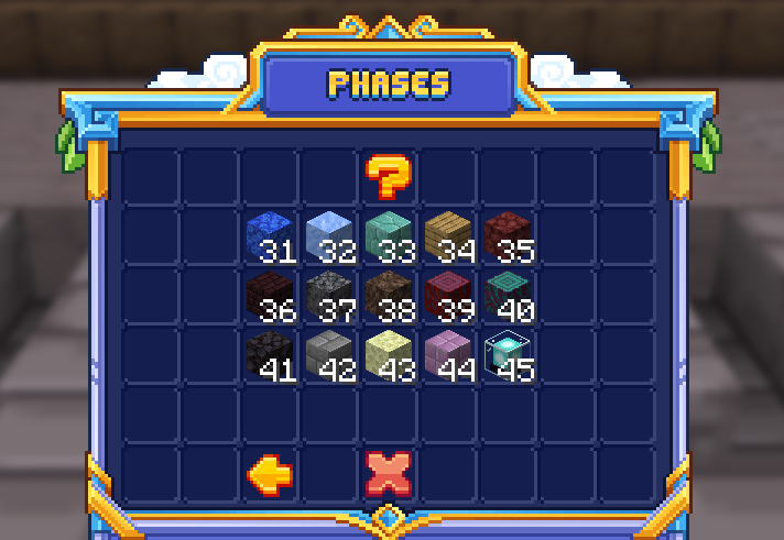 Le menu /phases, page 3 : phases 31 à 45