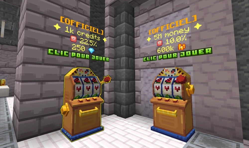 Deux machines de roulette officielles du casino